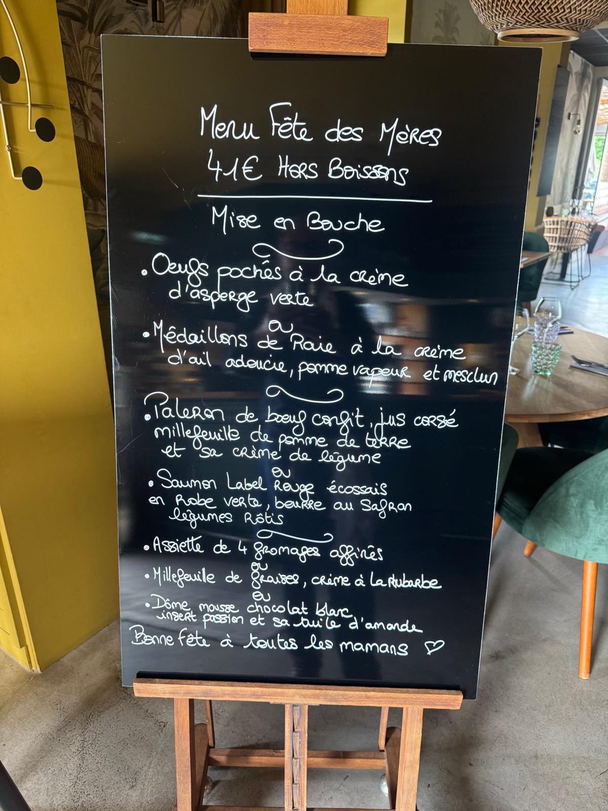 Menu Saint-Valentin